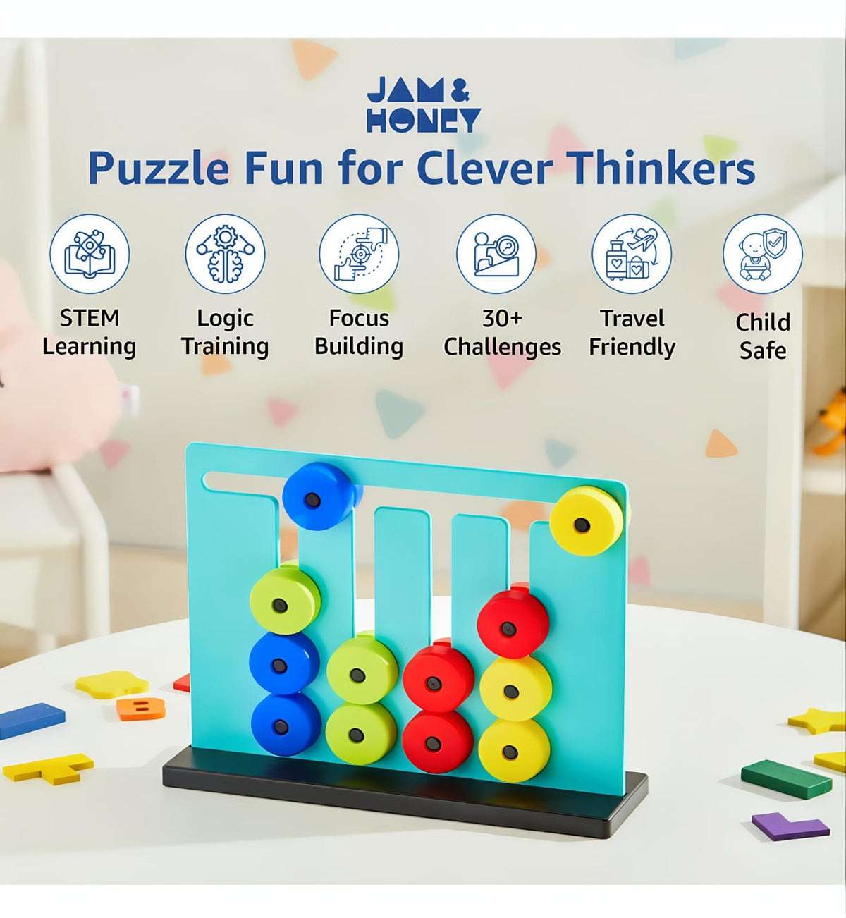 Logic Slider Puzzle Game for Kids