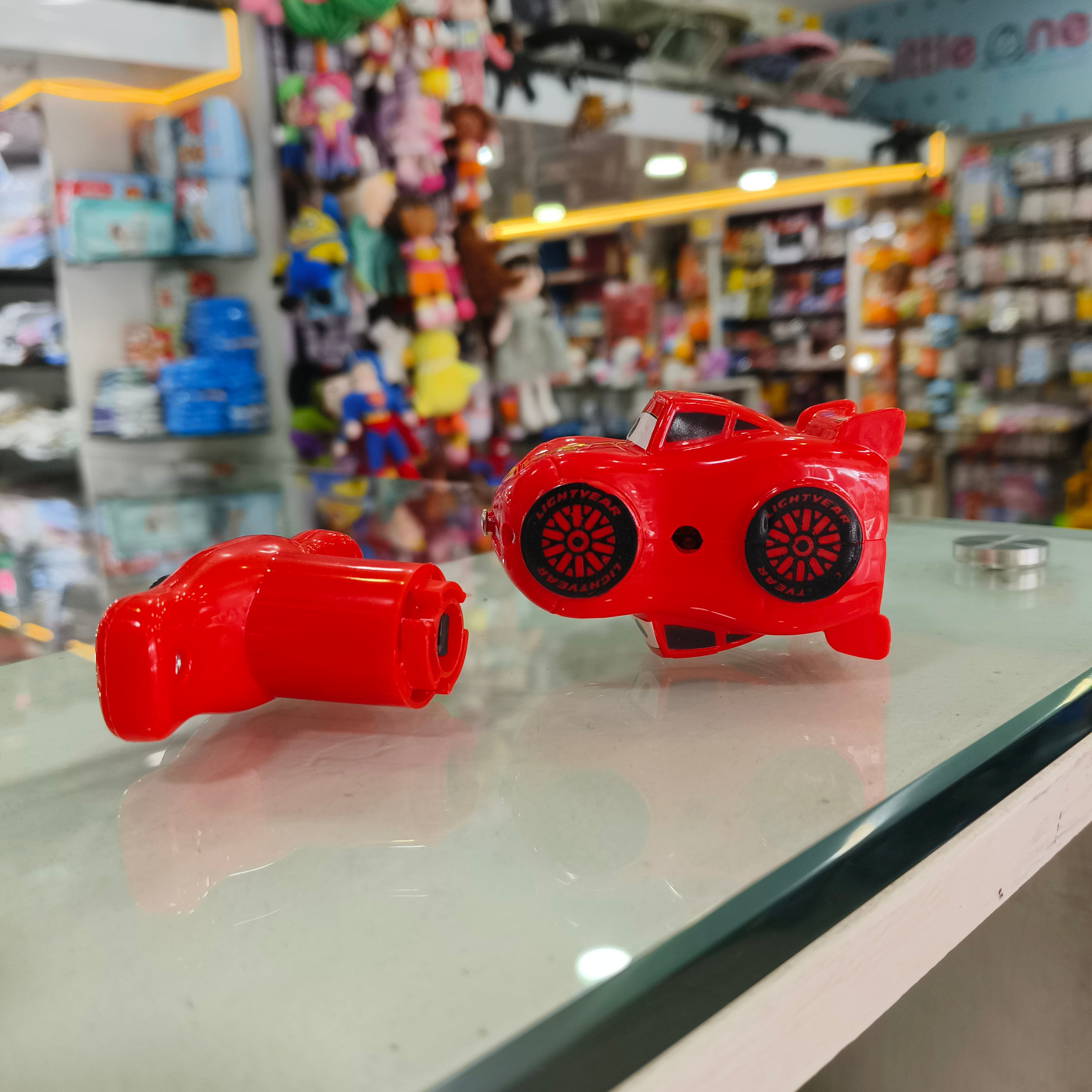 Turbo Race Car Launcher & Top Spinner Toy