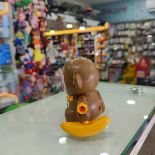 "Cute" Monkey with Banana Wind-Up Toy