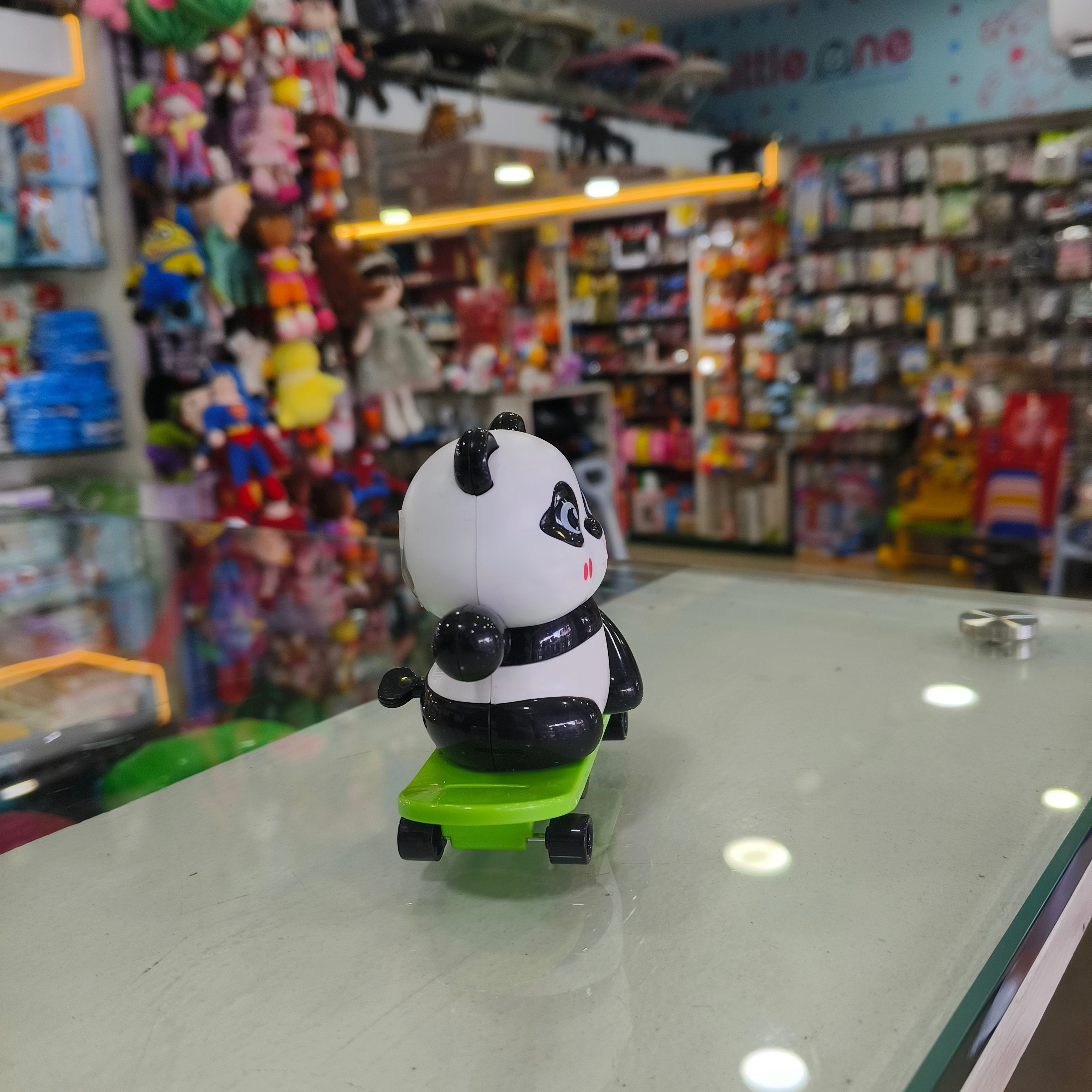 Skater Panda Skateboard Wind-Up Toy