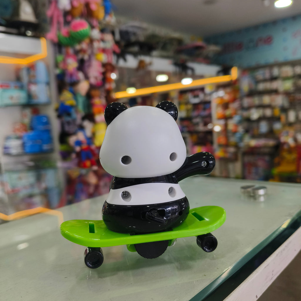 Skater Panda Skateboard Wind-Up Toy